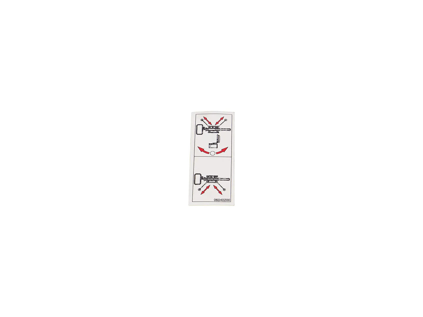 JLG Sticker 06040200 replacement part image