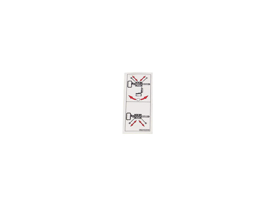 JLG Sticker 06040200 replacement part image