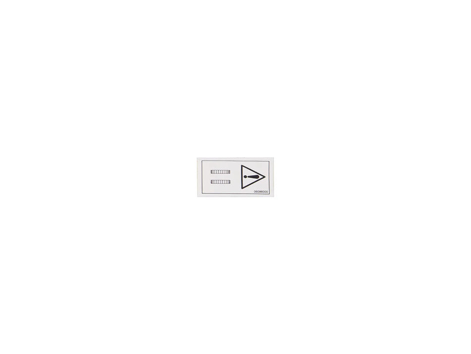 JLG Sticker 06086000 replacement part image