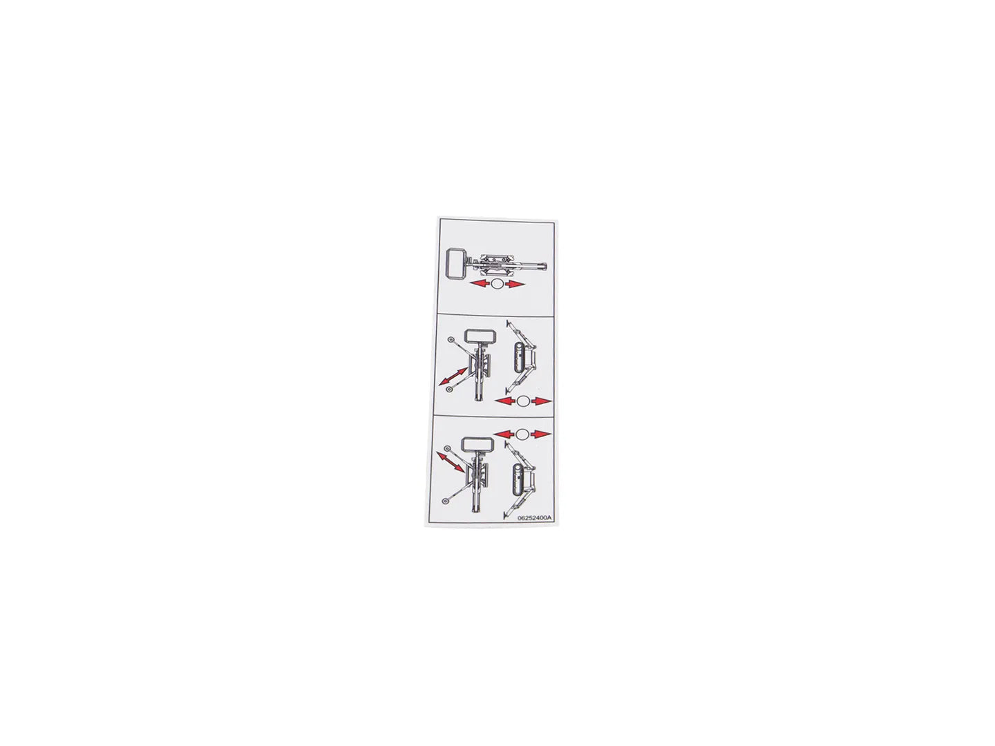 JLG Sticker 06252400 replacement part image