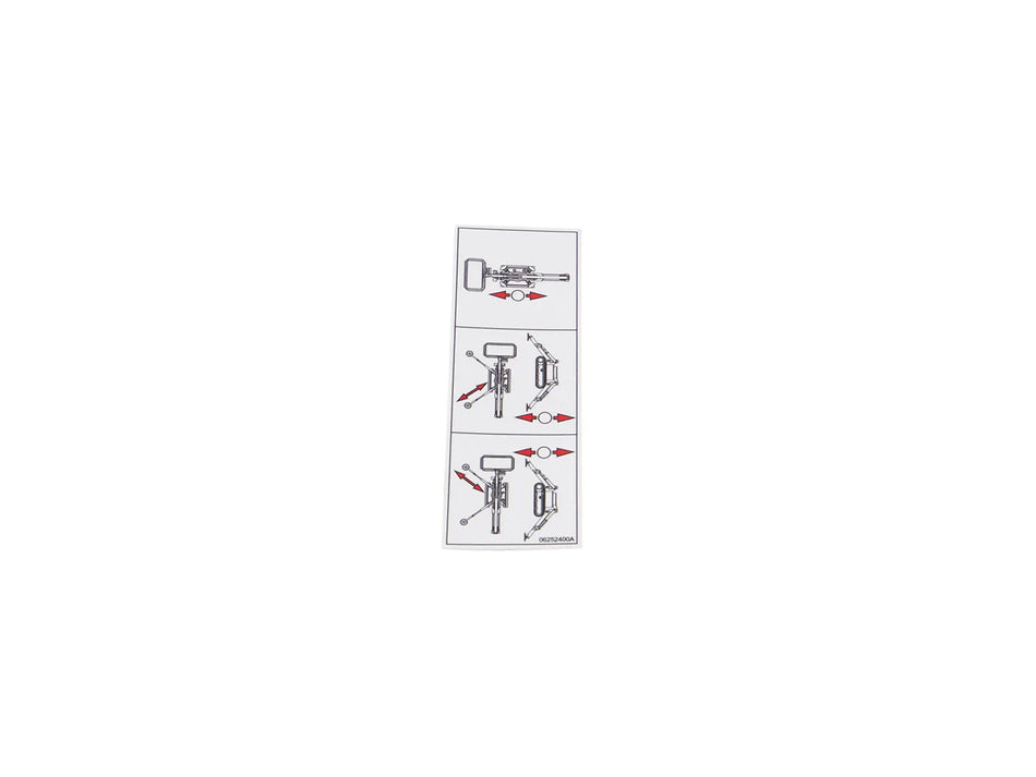 JLG Sticker 06252400 replacement part image