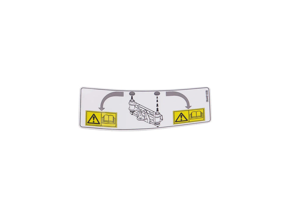 JLG Sticker 06448100 replacement part image