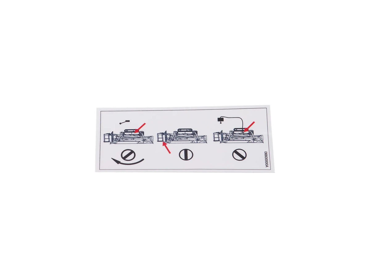 JLG Sticker 06600000 replacement part image