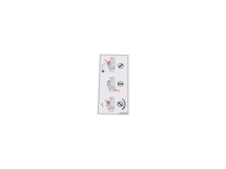 JLG Sticker 06942200 replacement part image