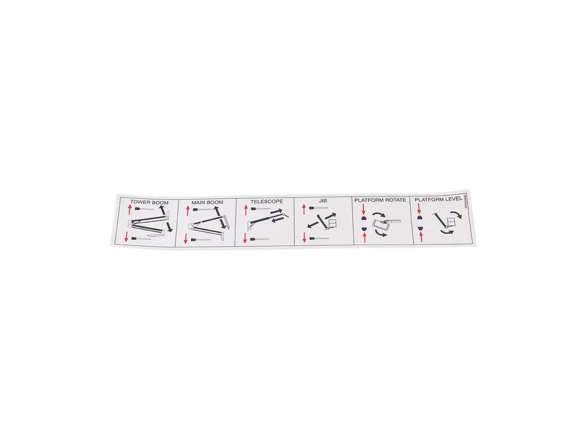 JLG Sticker 07045200 replacement part image