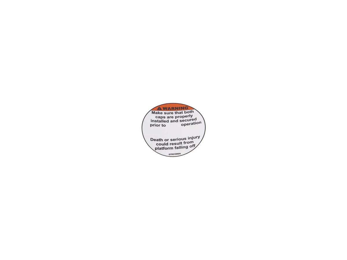 JLG Sticker 07051000 replacement part image
