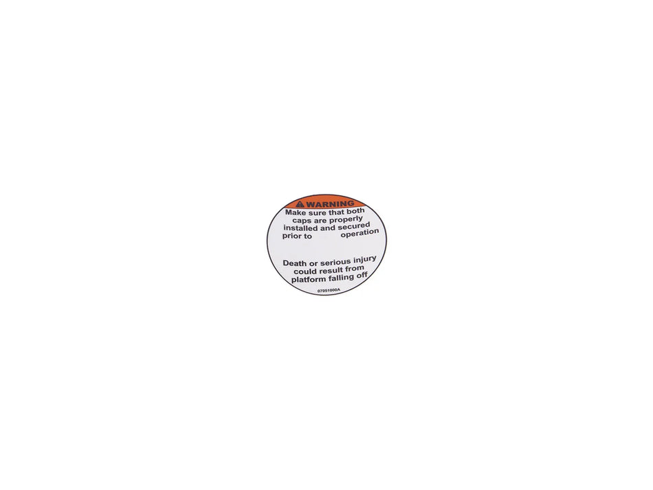 JLG Sticker 07051000 replacement part image