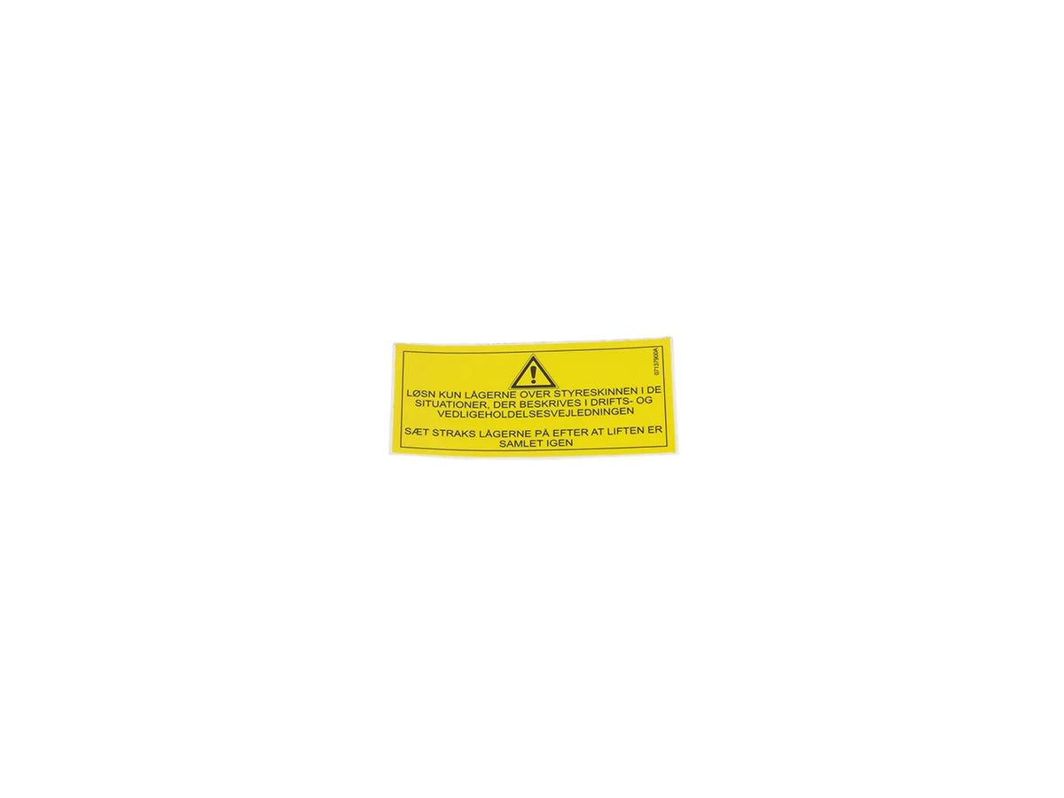 JLG Sticker Da 07137900 replacement part image