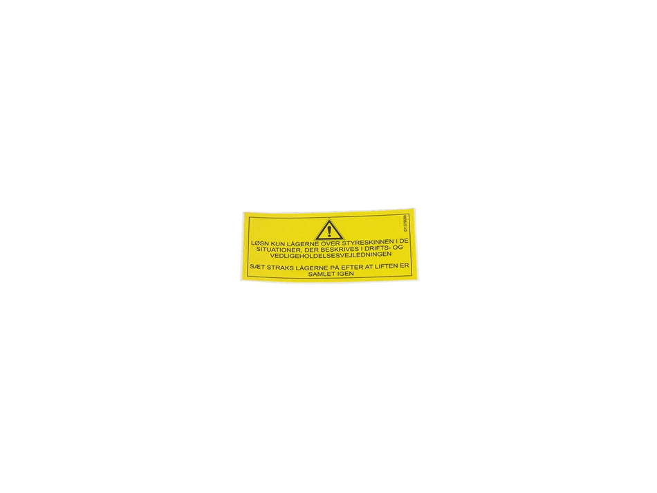 JLG Sticker Da 07137900 replacement part image