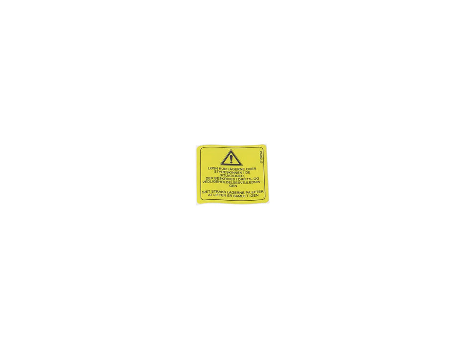 JLG Sticker Da 07138000 replacement part image