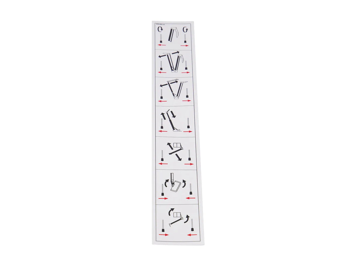 JLG Sticker 07199100 replacement part image