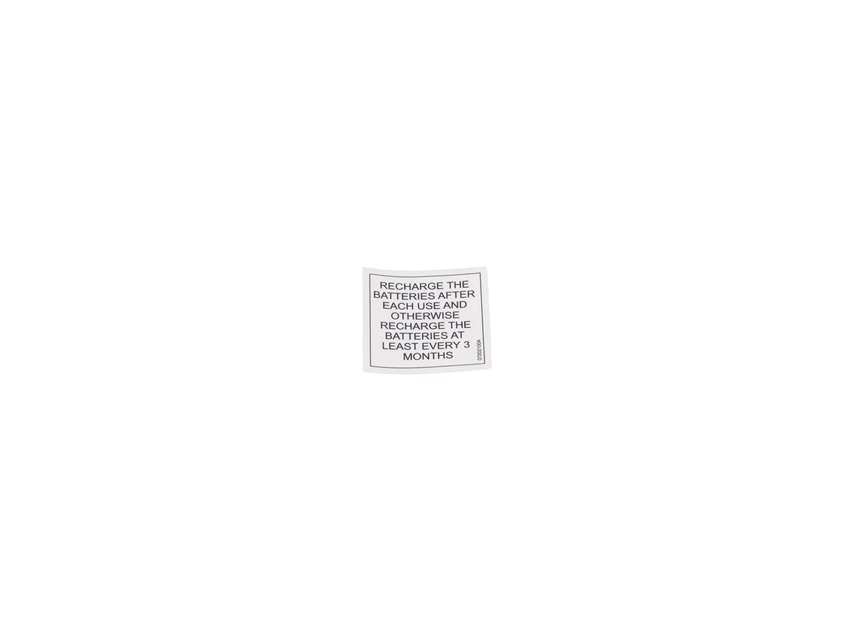 JLG Sticker Lithium 07202100 replacement part image