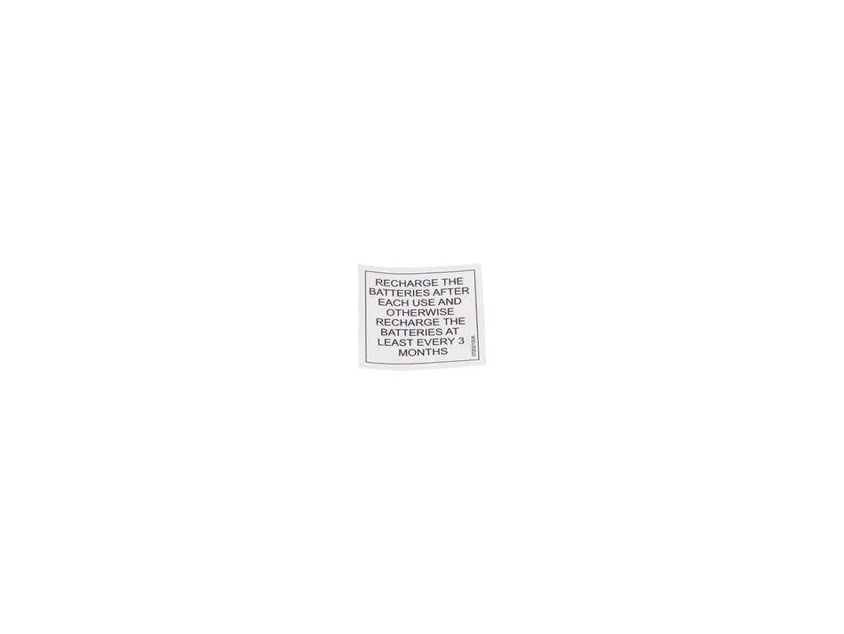 JLG Sticker Lithium 07202100 replacement part image