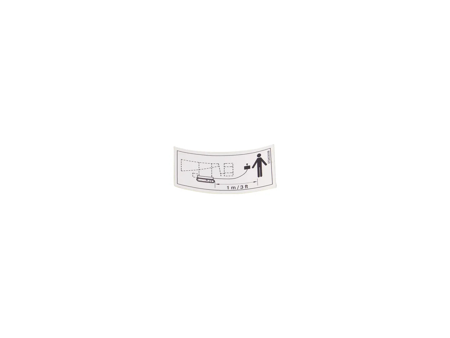 JLG Sticker 07240300 replacement part image