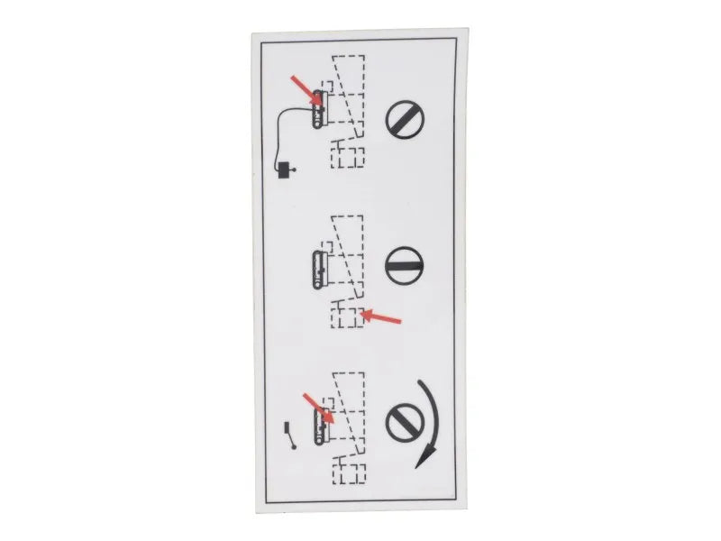 JLG Sticker 07242000 replacement part image