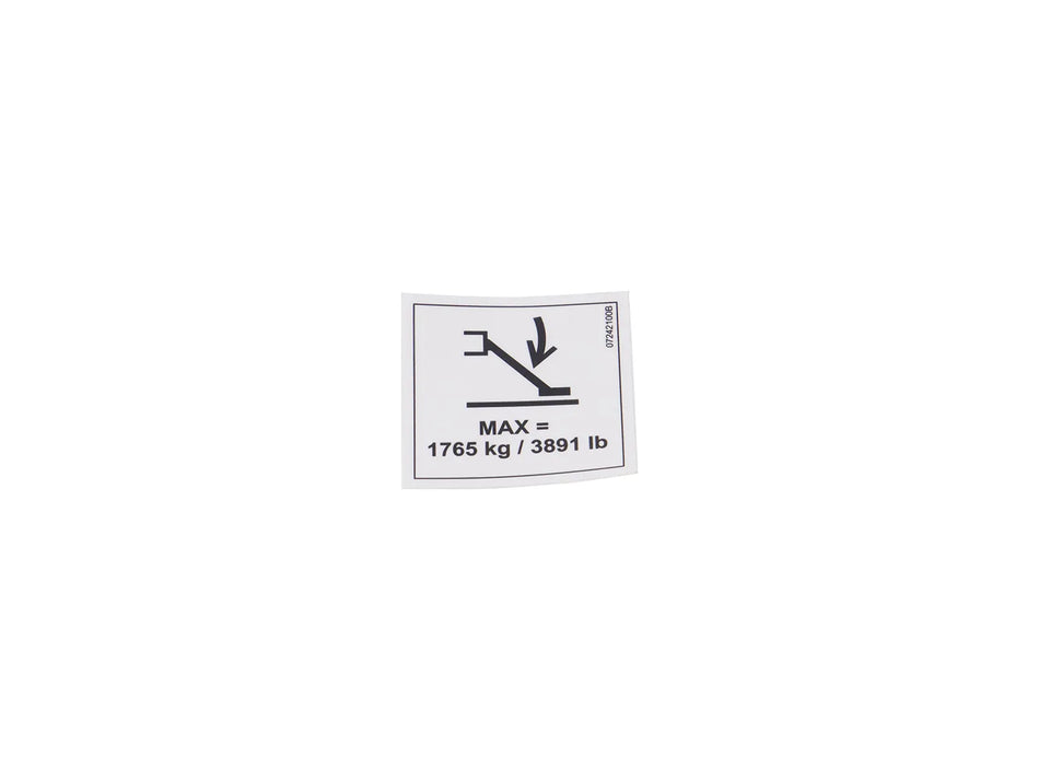 JLG Sticker 07242100 replacement part image
