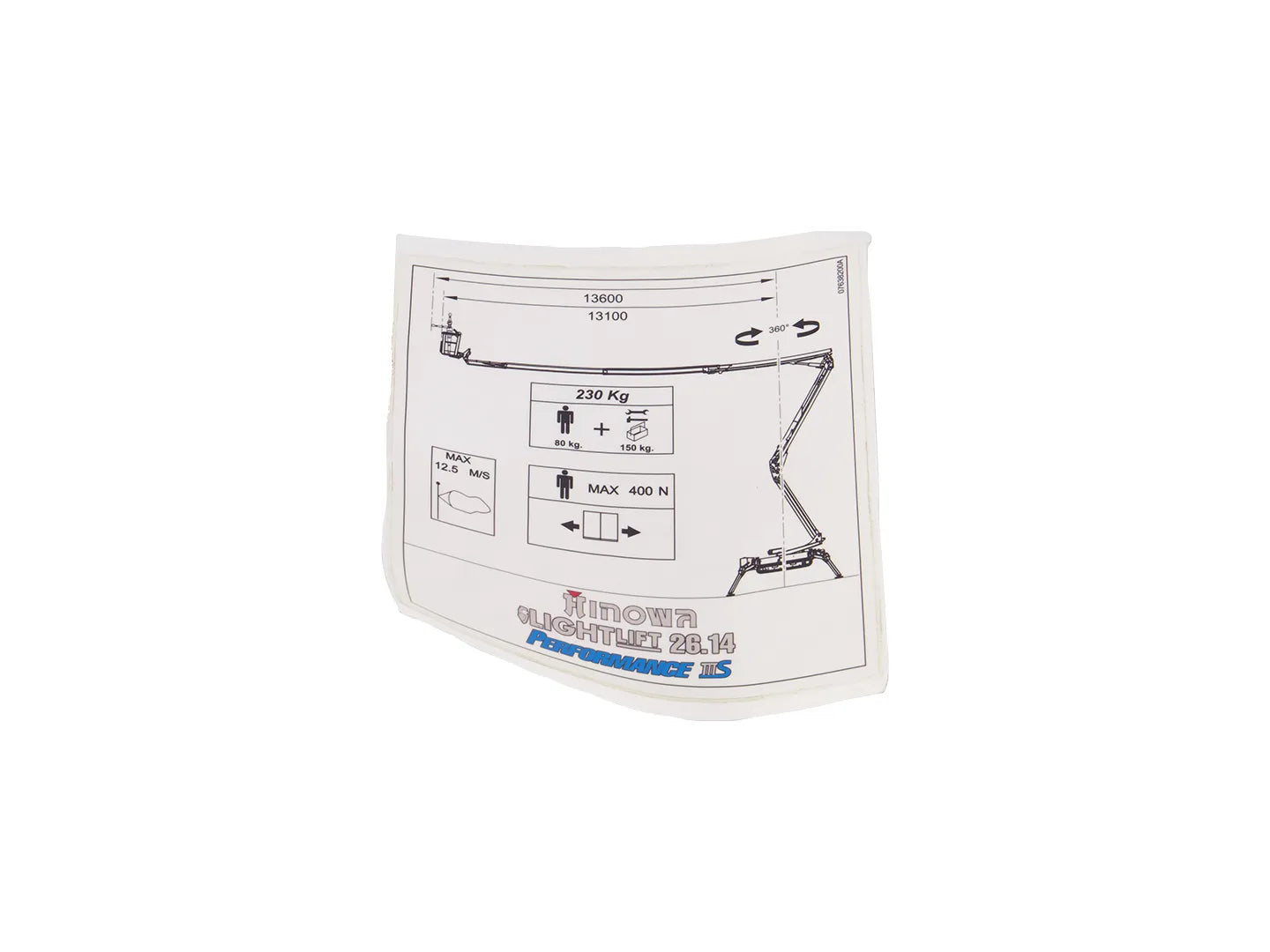 JLG Decaldecal 07638200 replacement part image