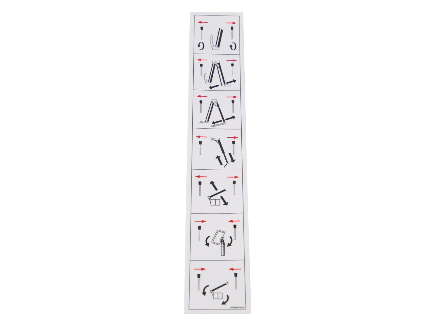 JLG Decal 07668100 replacement part image