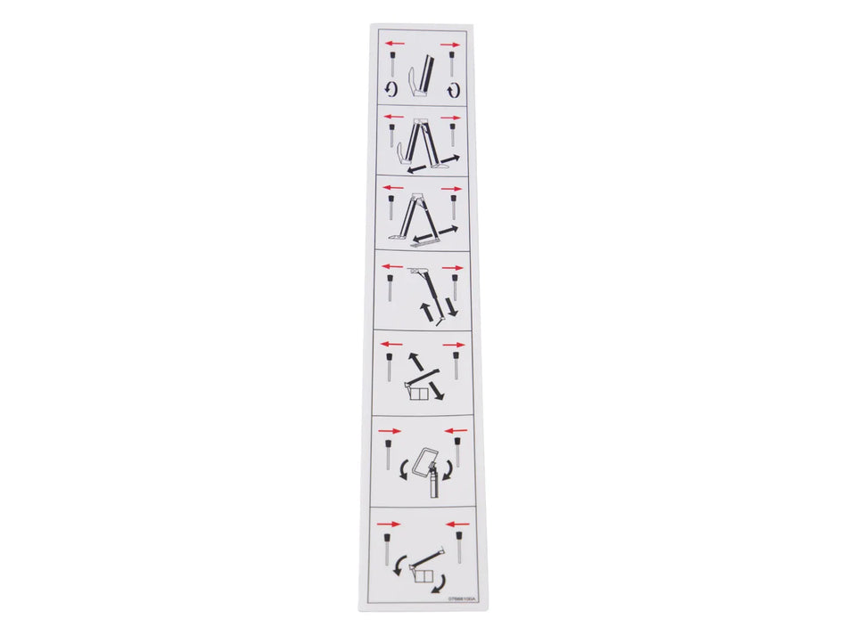 JLG Decal 07668100 replacement part image
