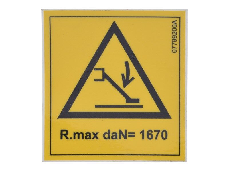 JLG Decal 07799200 replacement part image