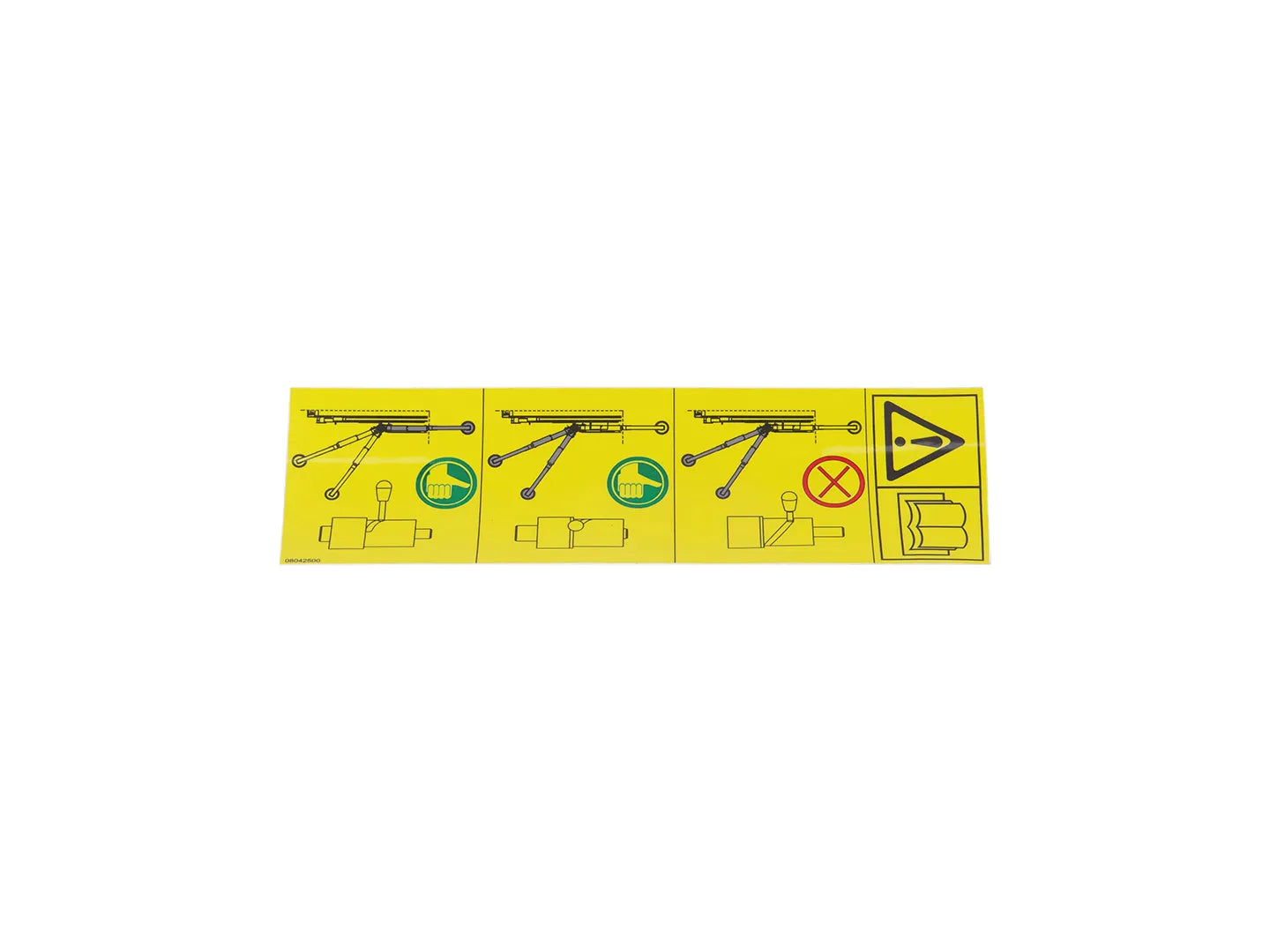 JLG Decalcontrol Stabilizers 08042500 replacement part image