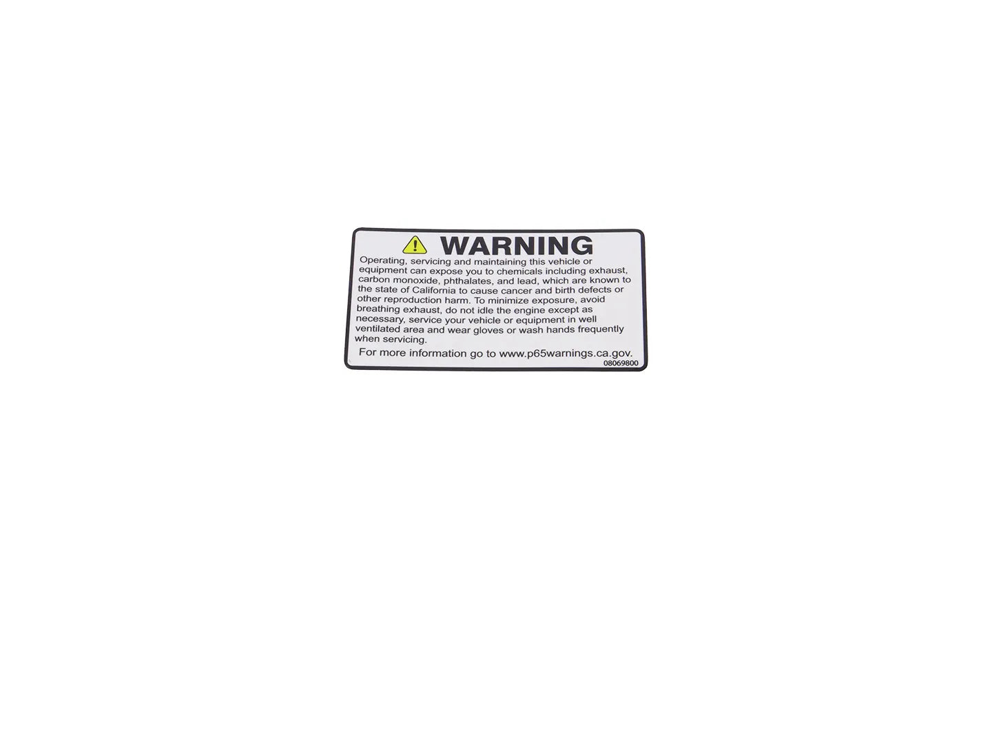JLG Sticker 08069800 replacement part image