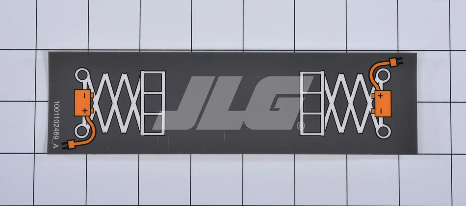 JLG Part # 1001102489 – Charger Label