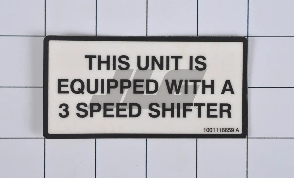 JLG Part # 1001116659 -  Decal