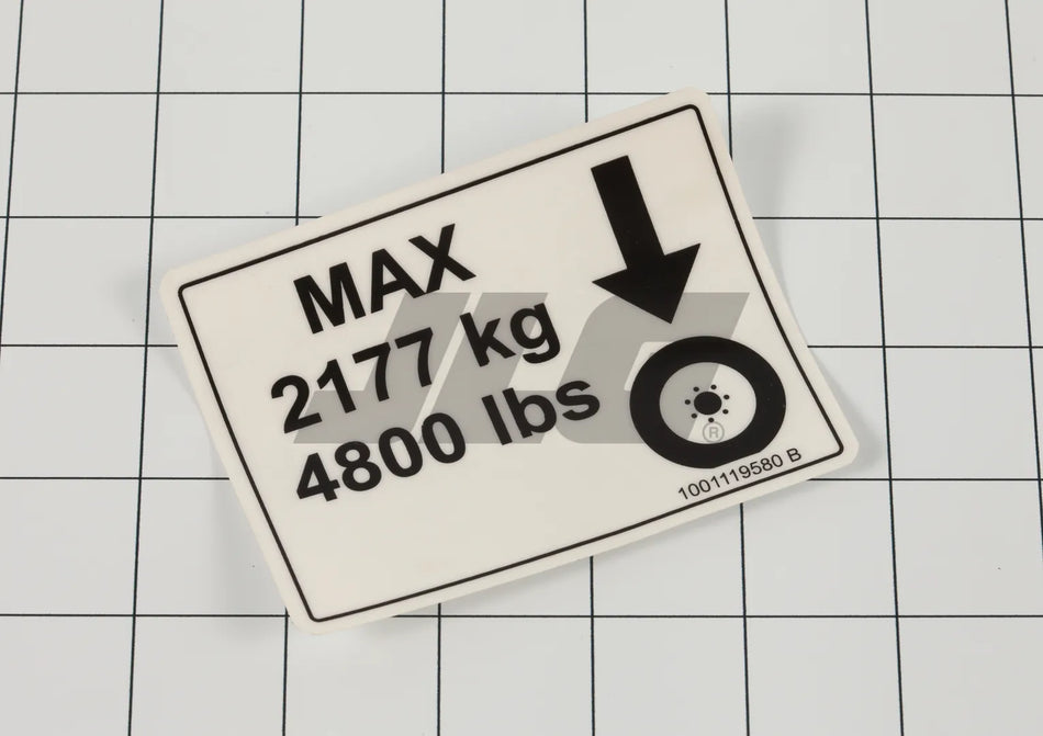 JLG Part # 1001119580 – Tire Load