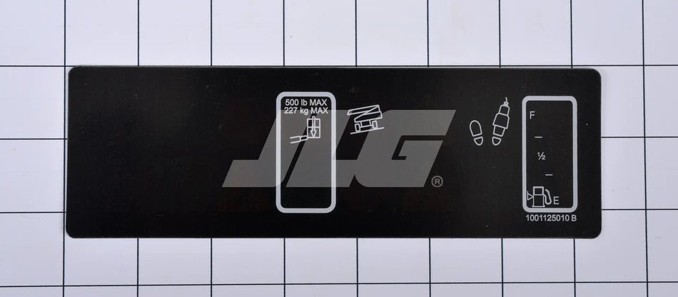 JLG Part # 1001125010 – Platform Display Decal