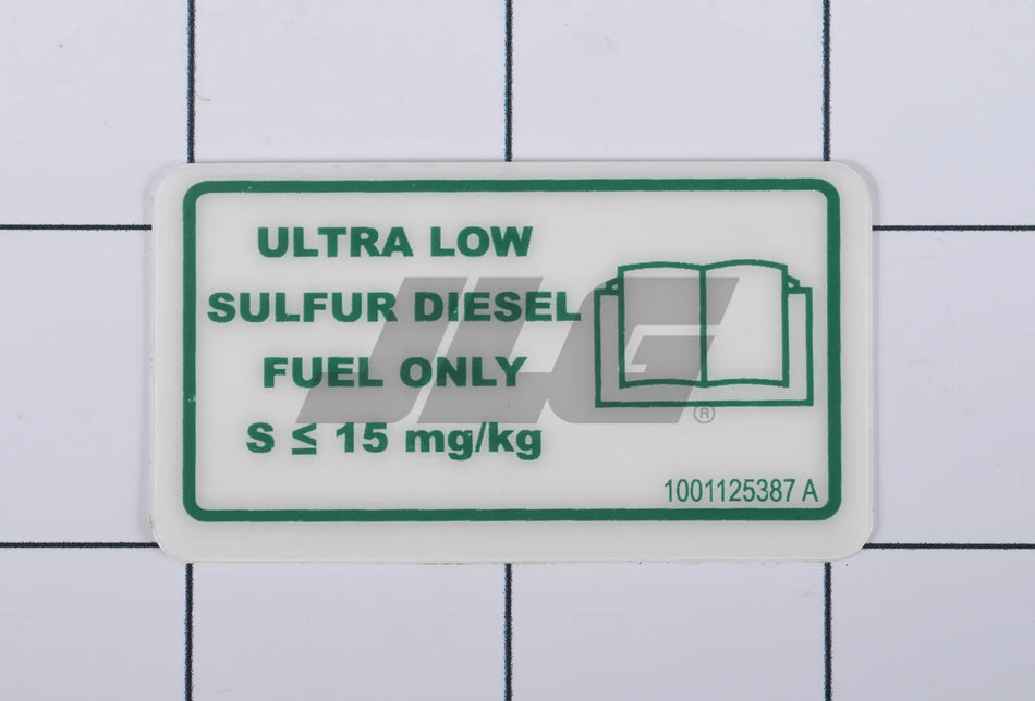 JLG Part # 1001125387 – Decal
