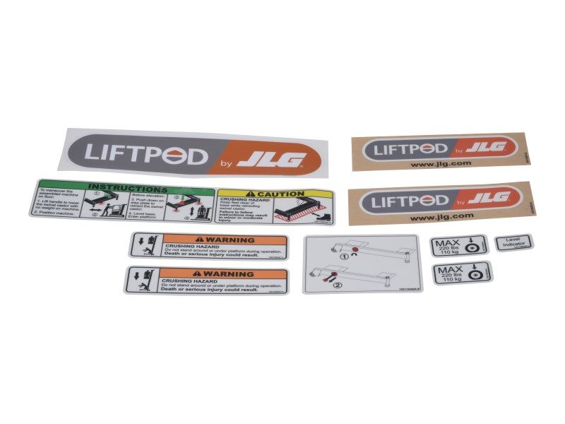 JLG Part # 1001152379 -  Install, Decals Base