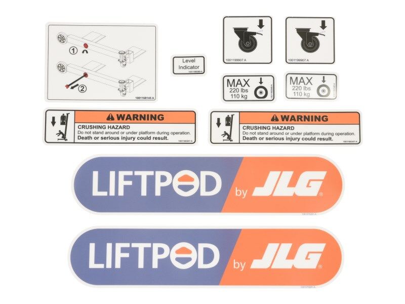 JLG Part # 1001165758 -  Install, Decals Base