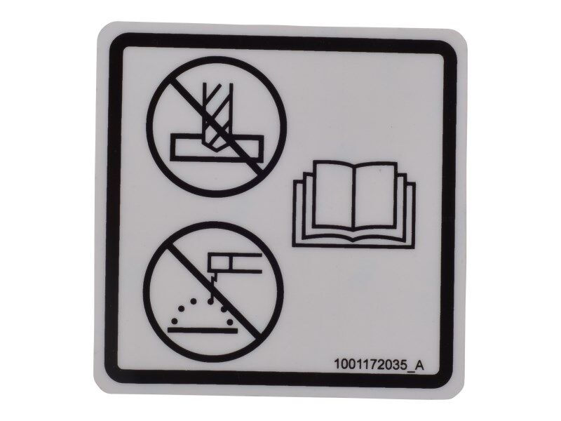 JLG Part # 1001172035 – Decal,No Weld Or Drill