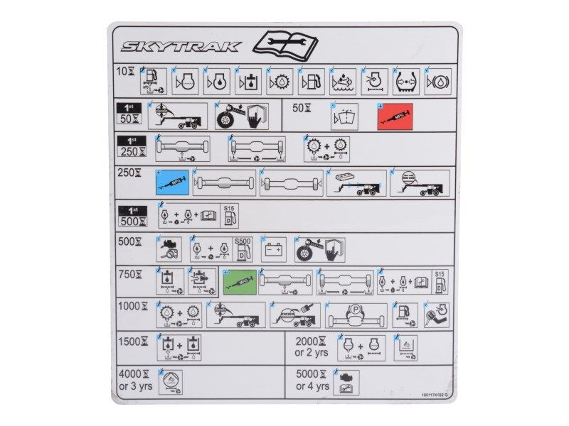 JLG Part # 1001174152 – Decal