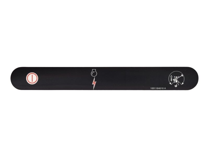 JLG Part # 1001184618 – Decal, Stop & Aux Power