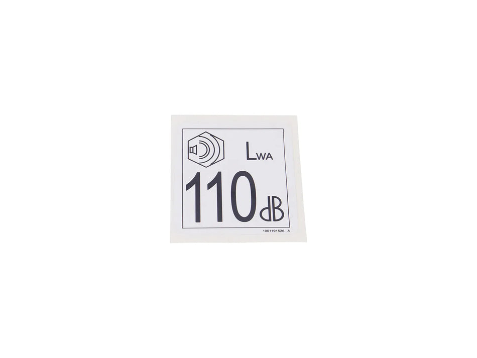 JLG Part # 1001191526 -  Decal, Sound Power 110db | Fits JLG 1200SJP / 1250AJP / 1350SJP