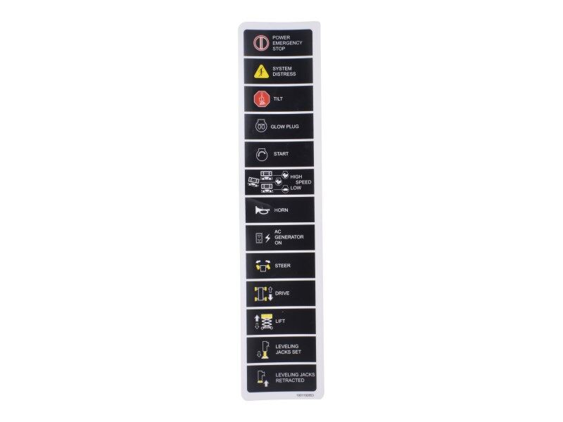 JLG Part # 1001192853 -  Decal