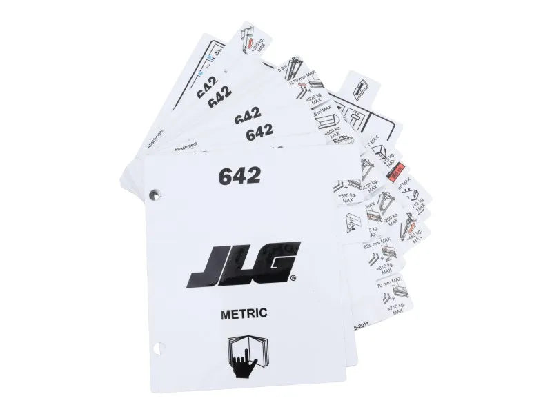 JLG Part # 1001206368 -  Load, Booklet 642 Nor