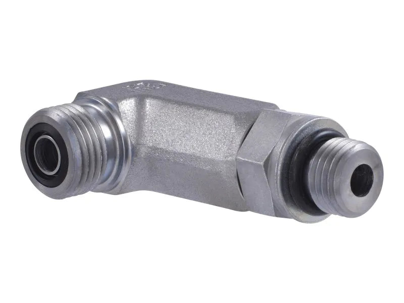 JLG Part # 1001210769 -  Adpt,90 L Orfs/mst 6-m14 Fg