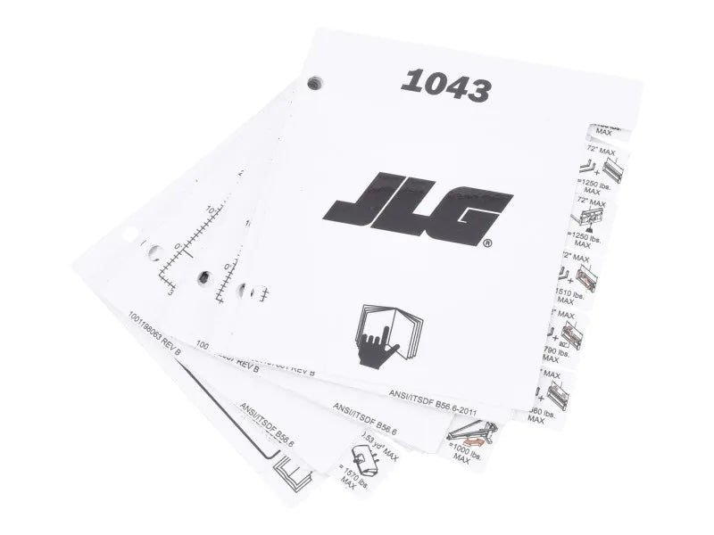 JLG Part # 1001210971 – Booklet