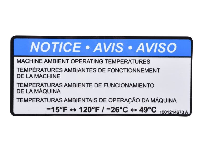 JLG Part # 1001214673 – Decal
