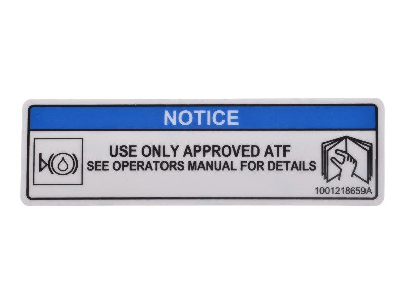 JLG Part # 1001218659 – Decal