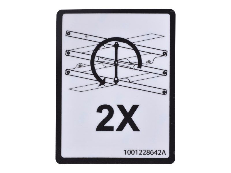 JLG Part # 1001228642 – Decal