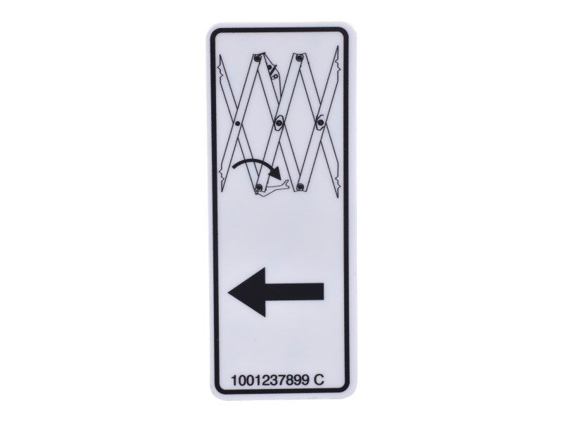 JLG Part # 1001237899 – Decal
