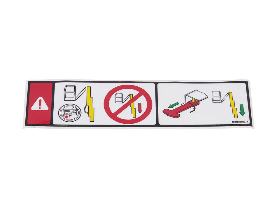 JLG Part # 1001245243 – Decal