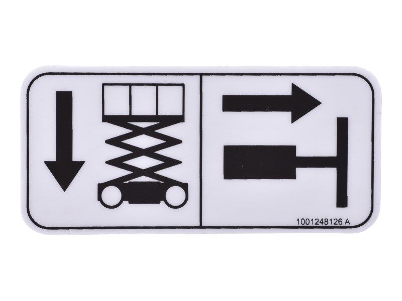 JLG Part # 1001248126 – Decal