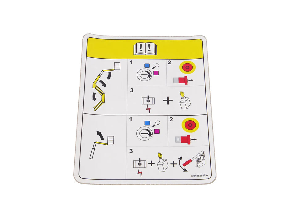 JLG Part # 1001252617 – Decal