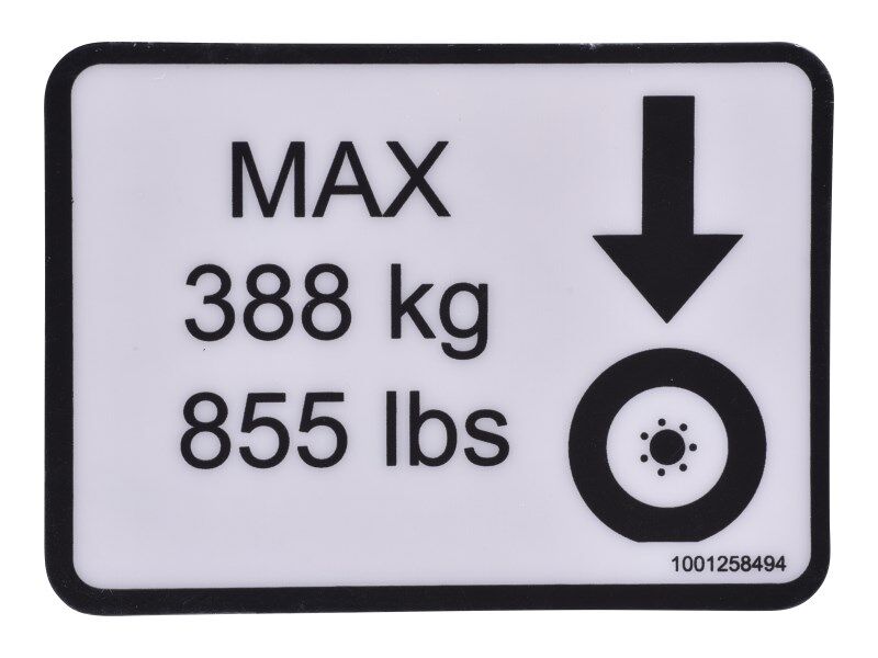 JLG Part # 1001258494 – Decal