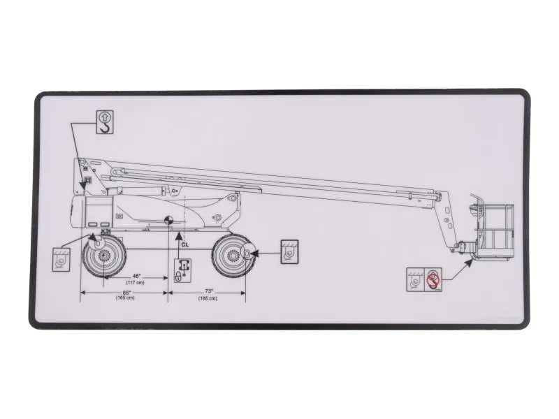 JLG Part # 1001284695 -  Decal,Lift Diagram